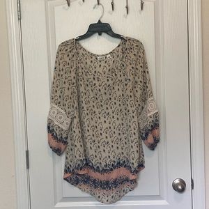 Cato 3/4 Sleeved Tunic Blouse